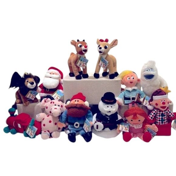 Vintage CVS 1998 Rudolph the Red Nosed Reindeer Complete Set NWT - Picture 1 of 11
